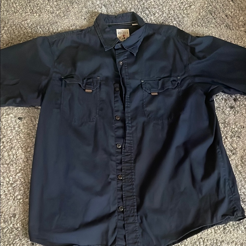 Navy Blue Men's Shirt by Reel Legends